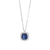 Collana Bliss Donna in Oro bianco Zaffiro 0.55 Ct 20108575 - 20108575